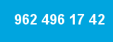 962 496 17 42 962 496 17 42